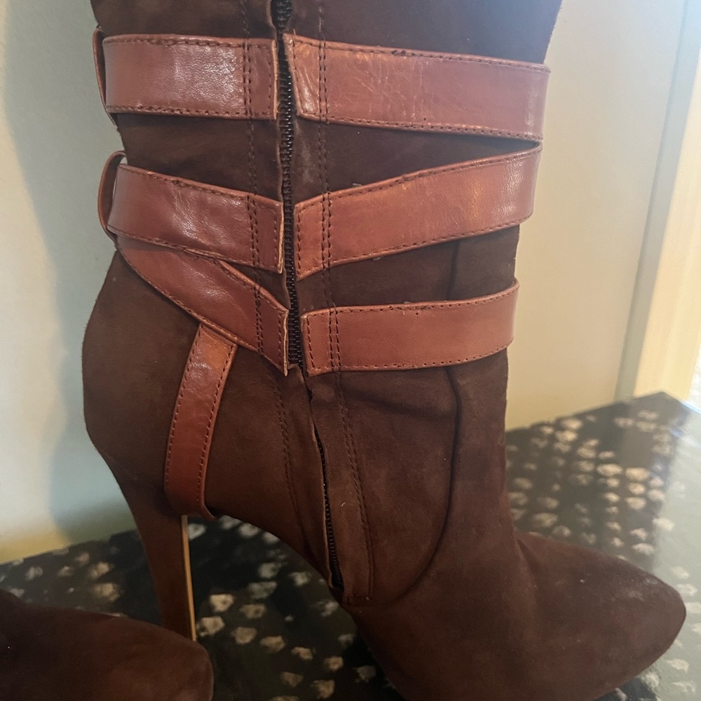 Sam Edelman Roula dark brown suede boot - Picture 4 of 5